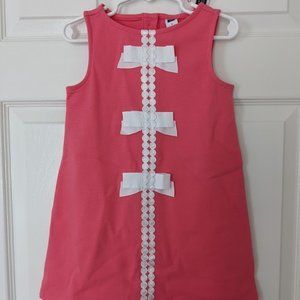 Janie and Jack Pink Bow Jersey Dress 3T